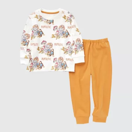 Uniqlo Paw Patrol Ut Baby White Orange Home Clothes