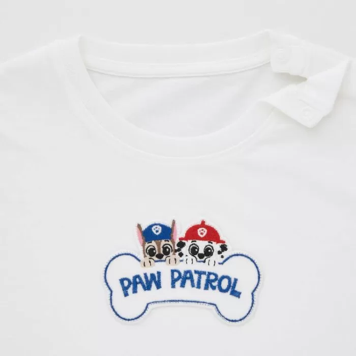 Uniqlo Paw Patrol Ut Printed Baby White T-shirt