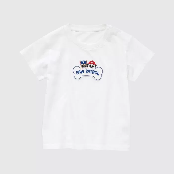 Uniqlo Paw Patrol Ut Printed Baby White T-shirt