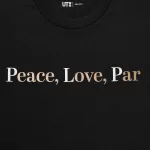 Uniqlo Peace For All Ut Printed T-Shirt (Adam Scott) Men’s Black