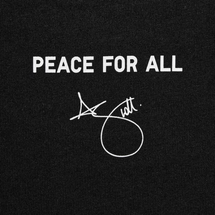 Uniqlo Peace For All Ut Printed T-Shirt (Adam Scott) Men’s Black