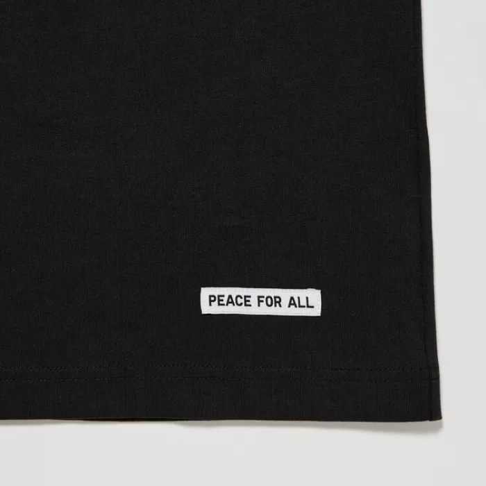 Uniqlo Peace For All Ut Printed T-Shirt (Adam Scott) Women’s Black