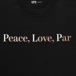 Uniqlo Peace For All Ut Printed T-Shirt (Adam Scott) Women’s Black