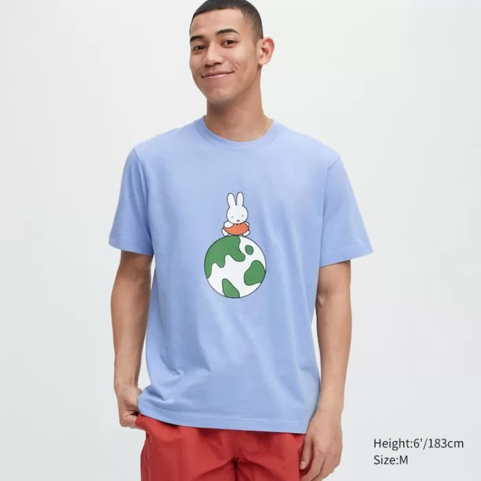 Uniqlo Peace For All Ut Printed T-Shirt (Dick Bruna) Women’s Blue