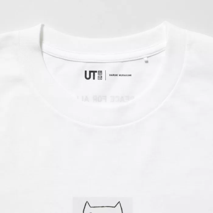 Uniqlo Peace For All Ut Printed T-Shirt (Haruki Murakami) Women White