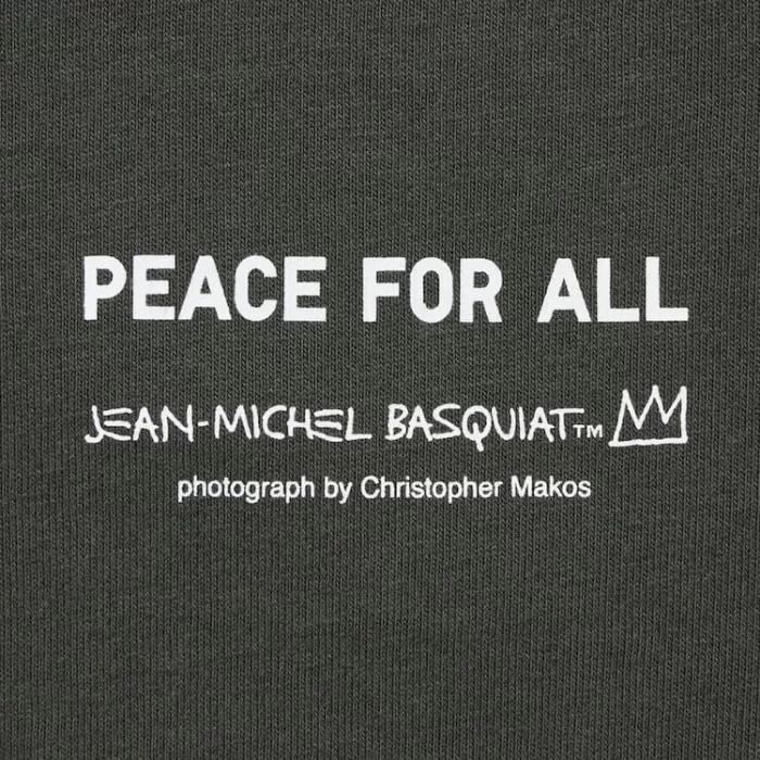 Uniqlo Peace For All Ut Printed T-Shirt (Jean-michel Basquiat And Christopher Makos) Men’s Dark Grey