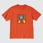 Uniqlo Peace For All Ut Printed T-Shirt (Keith Haring) Men Orange