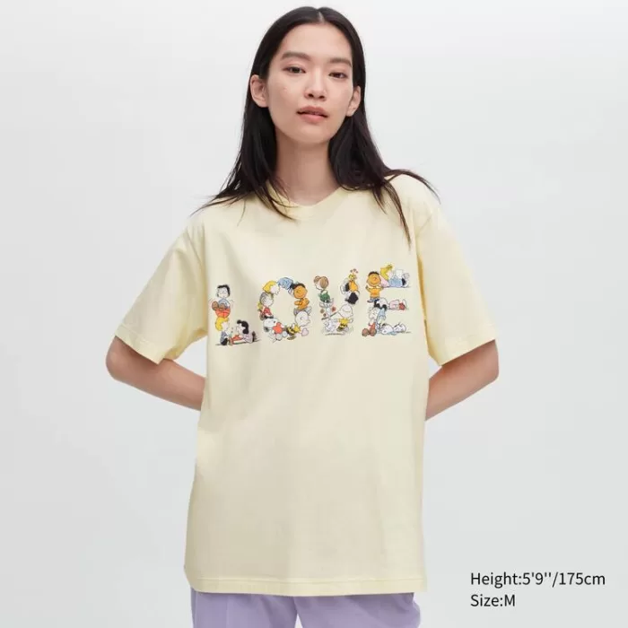 Uniqlo Peace For All Ut Printed T-Shirt (Peanuts) Men’s Yellow