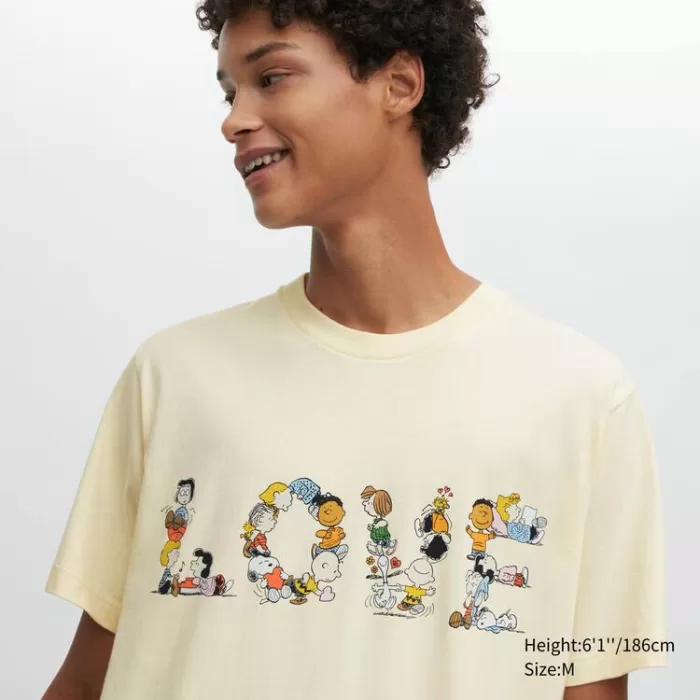 Uniqlo Peace For All Ut Printed T-Shirt (Peanuts) Men’s Yellow