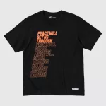 Uniqlo Peace For All Ut Printed T-Shirt (Shingo Kunieda) Women Black