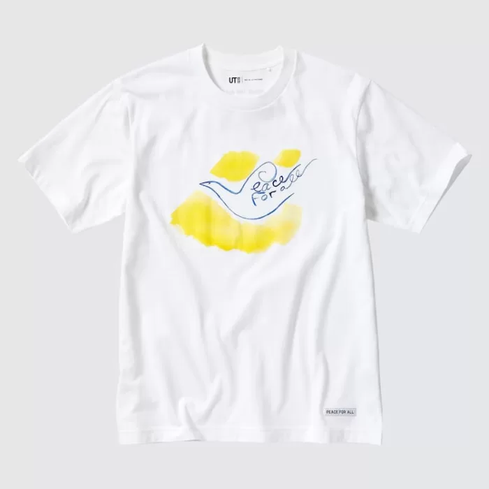 Uniqlo Peace For All Ut Printed T-shirt (Ines De La Fressange) Men White