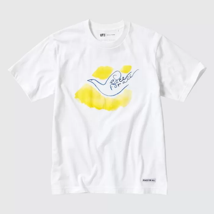 Uniqlo Peace For All Ut Printed T-shirt (Ines De La Fressange) Women White