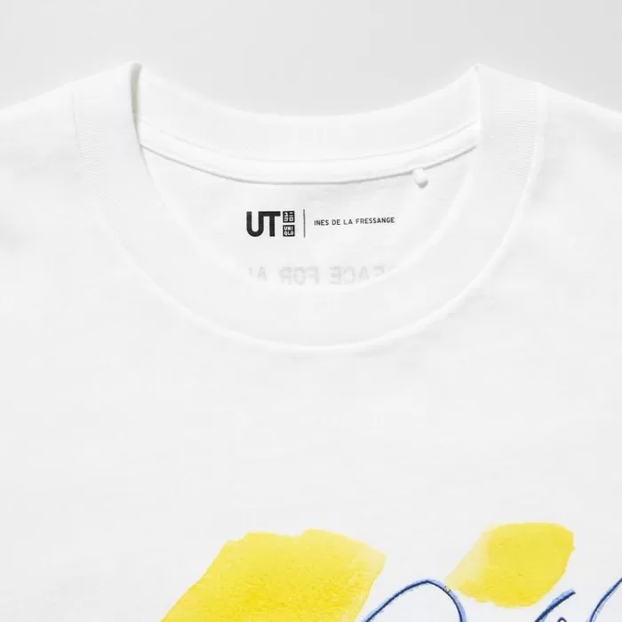 Uniqlo Peace For All Ut Printed T-shirt (Ines De La Fressange) Women White