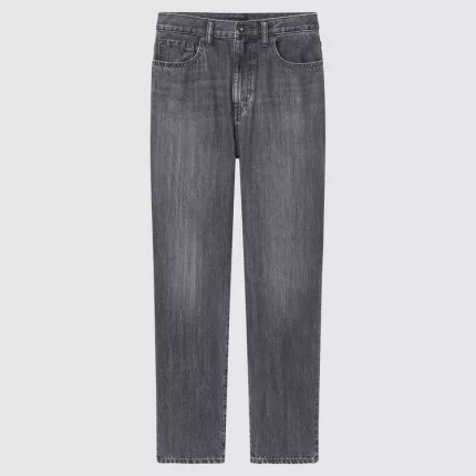 Uniqlo Peg High Rise Ankle Length Jeans (2021 Season) Women Gray