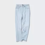 Uniqlo Peg High Rise Distressed Jeans Women Blue