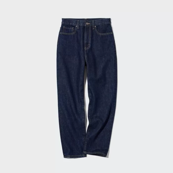 Uniqlo Peg High Rise Women’s Jeans Navy Blue