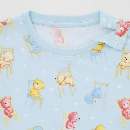 Uniqlo Picturebook Ut Printed Baby T-Shirt Light Blue