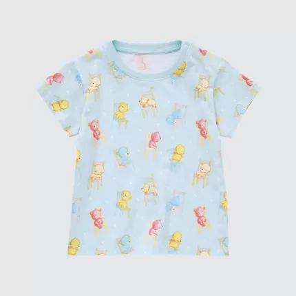 Uniqlo Picturebook Ut Printed Baby T-Shirt Light Blue