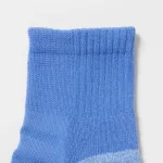 Uniqlo Pile Colour Block Sports Half Socks Men Blue