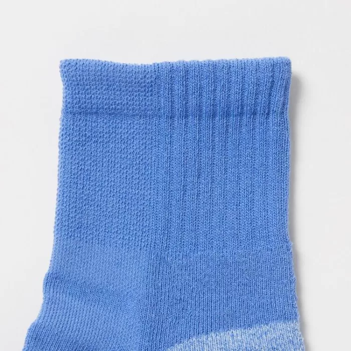 Uniqlo Pile Colour Block Sports Half Socks Men Blue