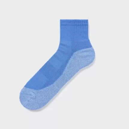 Uniqlo Pile Colour Block Sports Half Socks Men Blue