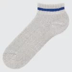 Uniqlo Pile Plating Short Socks Men Grey