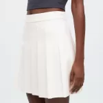 Uniqlo Pleated Mini Skirt Women White