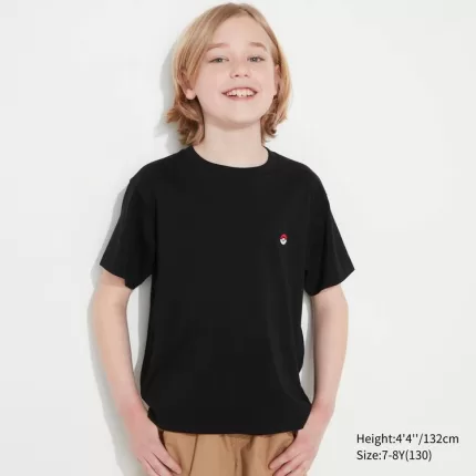 Uniqlo Pokemon Ut Printed T-Shirt Kids Black