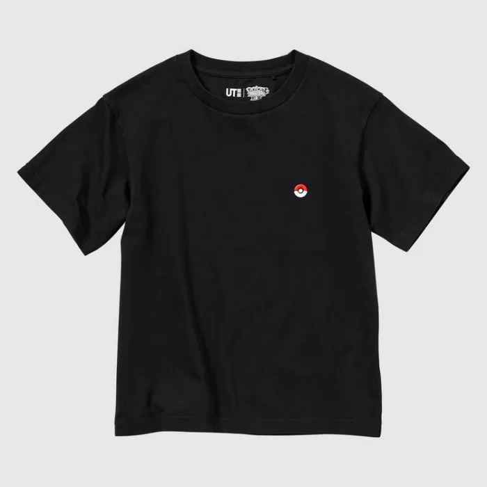 Uniqlo Pokemon Ut Printed T-Shirt Kids Black