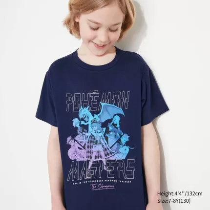 Uniqlo Pokemon Ut Printed T-Shirt Kids Navy Blue