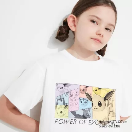 Uniqlo Pokemon Ut Printed T-Shirt Kids White