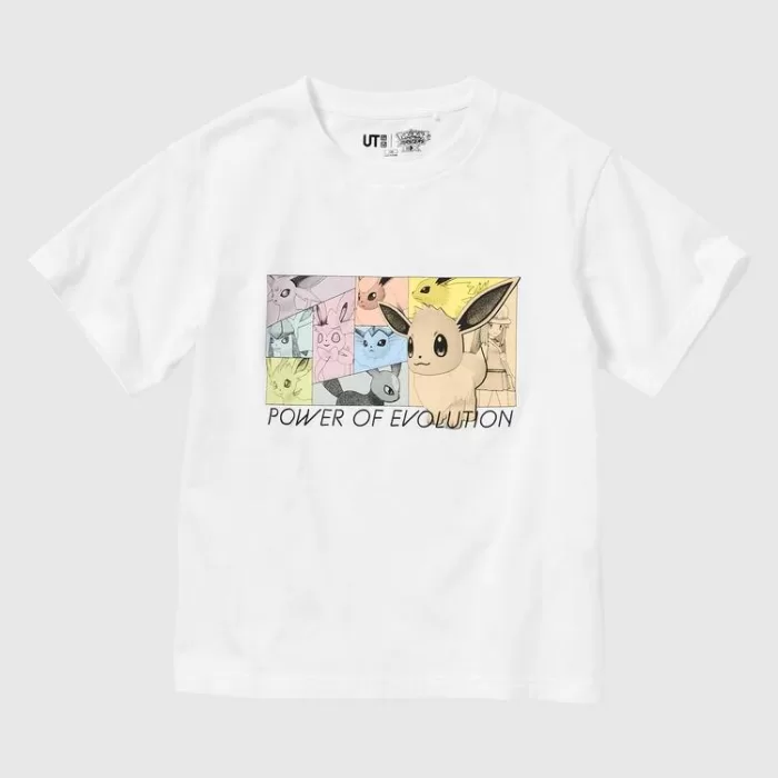 Uniqlo Pokemon Ut Printed T-Shirt Kids White