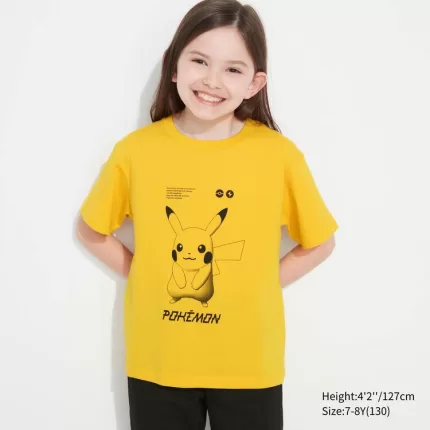 Uniqlo Pokemon Ut Printed T-Shirt Kids Yellow