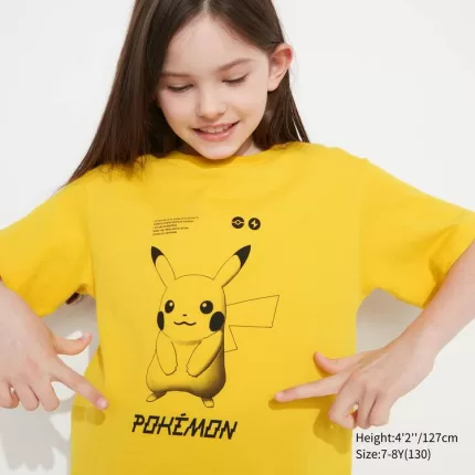 Uniqlo Pokemon Ut Printed T-Shirt Kids Yellow