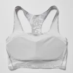 Uniqlo Printed Square Neck Active Wireless Bras Women Grey