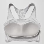 Uniqlo Printed Square Neck Active Wireless Bras Women Grey