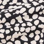 Uniqlo Printed V Neck Short Sleeved Mini Dress Women White Black