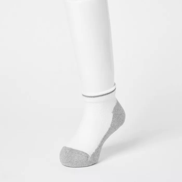 Uniqlo Reflect Short Socks (Three Pairs) Kids Grey White Black