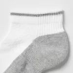 Uniqlo Reflect Short Socks (Three Pairs) Kids Grey White Black