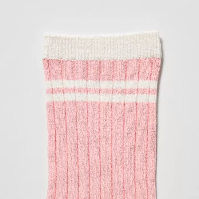 Uniqlo Regular Socks (Three Pairs) Kids Pink Yellow