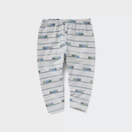 Uniqlo Relaxed Train Print Baby Leggings Light Grey