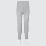 Uniqlo Ribbed Ankle Length Leggings (2021 Season) Kids Grey