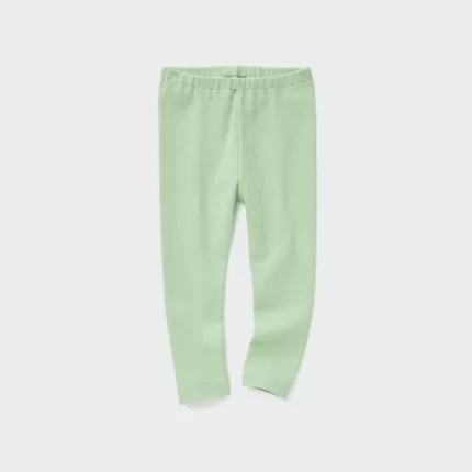 Uniqlo Ribbed Baby Leggings Light Green