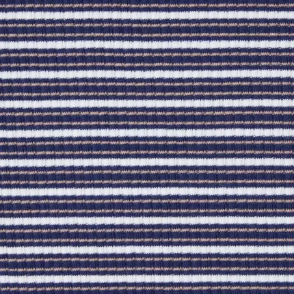 Uniqlo Ribbed Striped Cropped T-Shirt Kids Blue