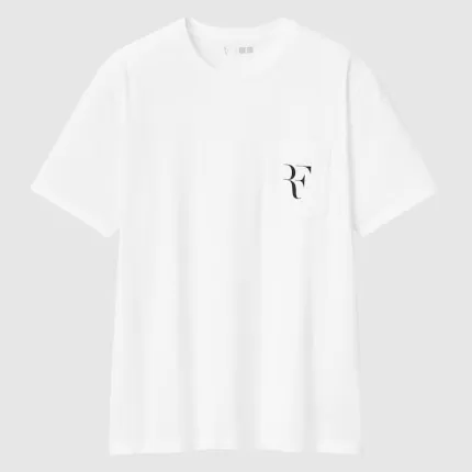 Uniqlo Roger Federer RF Printed Men’s White T-Shirt