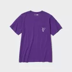 Uniqlo Roger Federer Rf Printed Men’s Purple T-Shirt