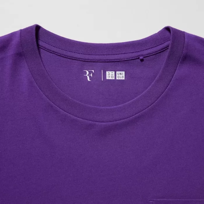 Uniqlo Roger Federer Rf Printed Men’s Purple T-Shirt