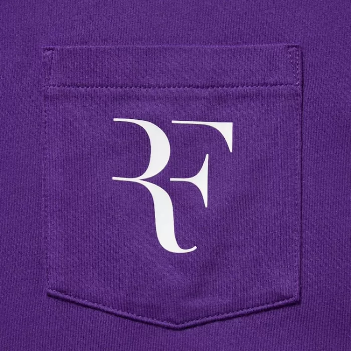 Uniqlo Roger Federer Rf Printed Men’s Purple T-Shirt