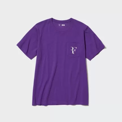 Uniqlo Roger Federer Rf Printed Women’s Purple T-Shirt