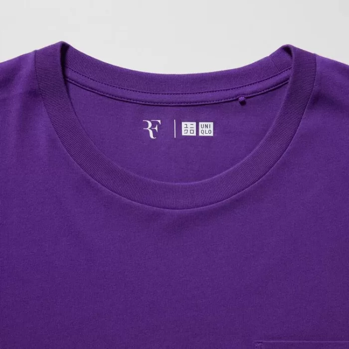 Uniqlo Roger Federer Rf Printed Women’s Purple T-Shirt